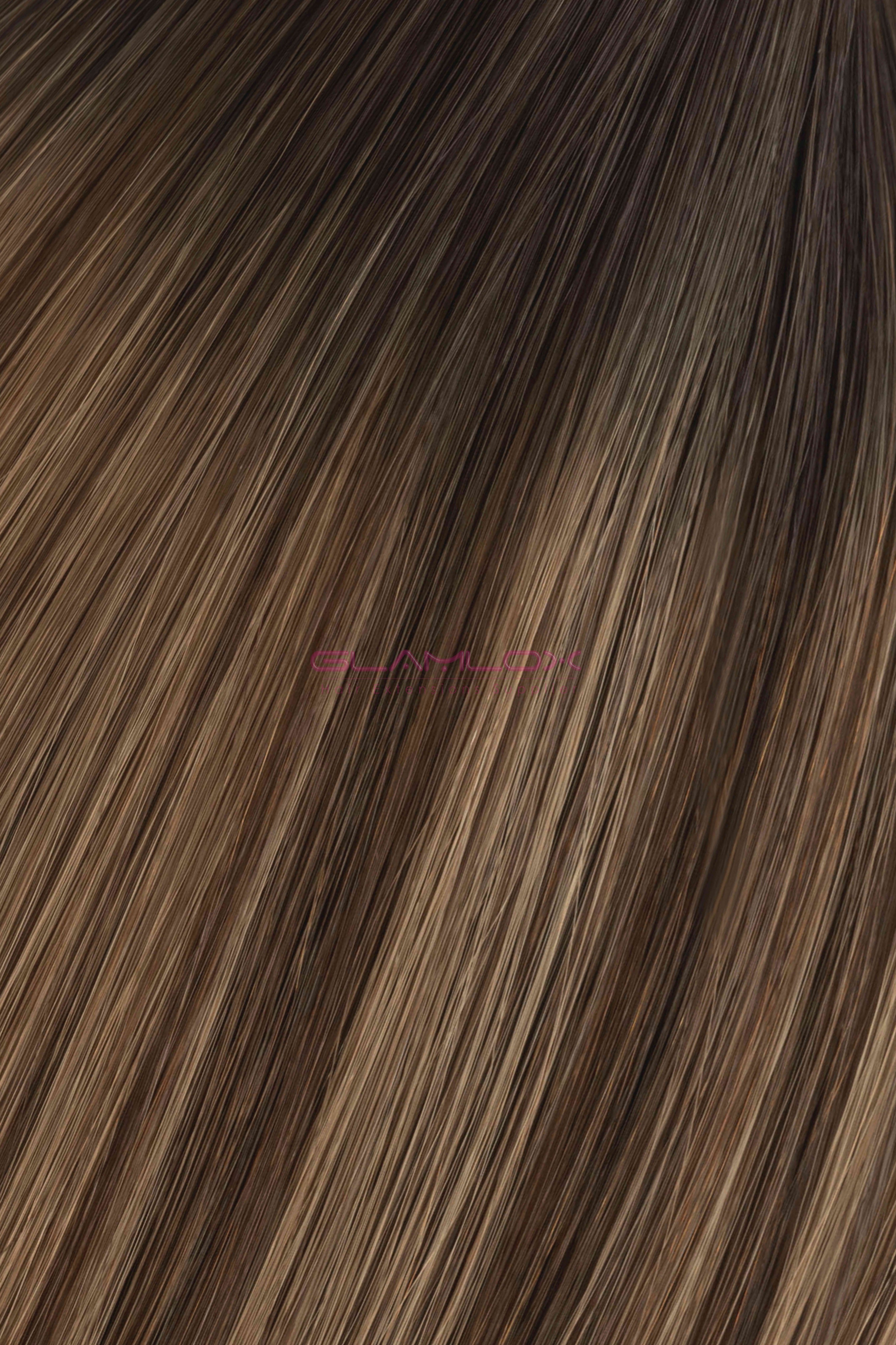 18" Half Weft Hair Extensions - Russian Mongolian Double Drawn Remy Human Hair