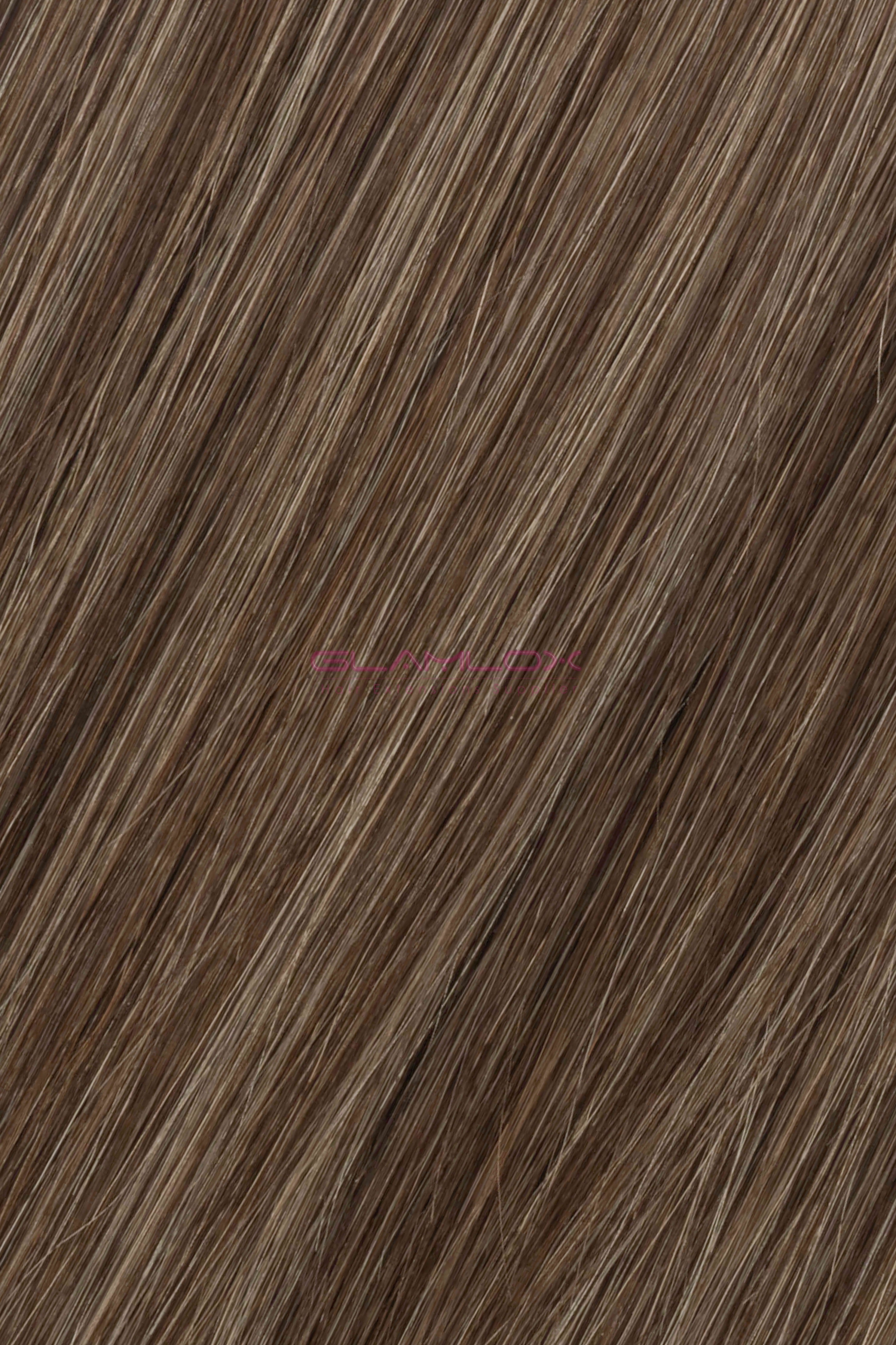 24"-25" Nano Ring Hair Extensions - Russian Mongolian Double Drawn Remy Human Hair - 20 Strands