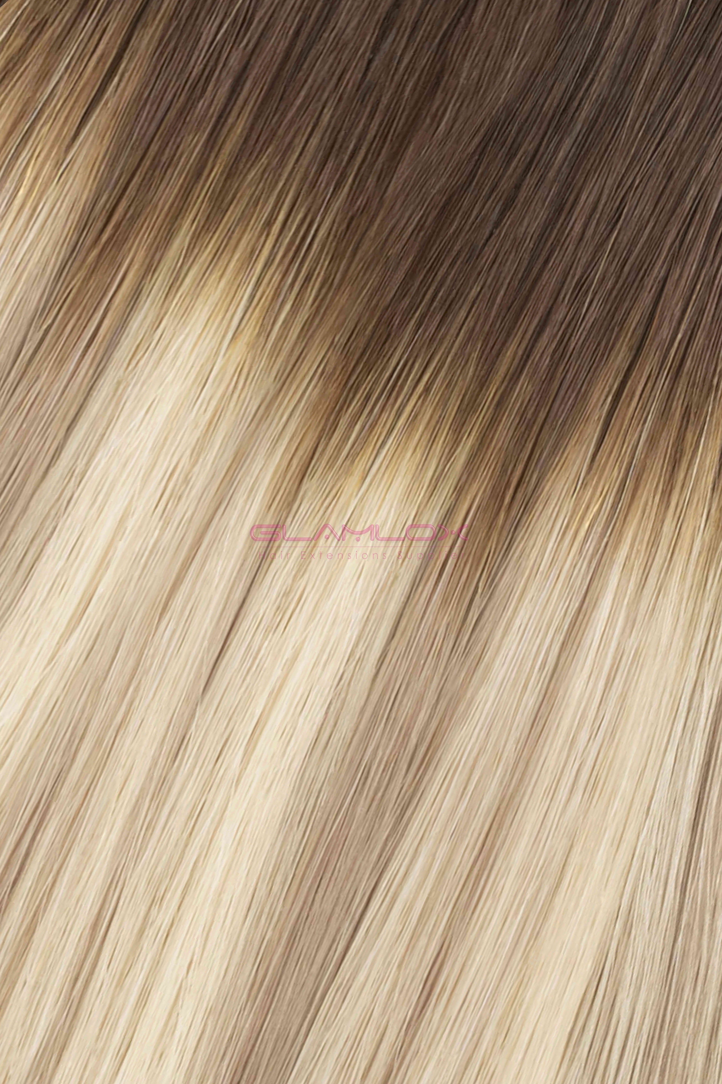 16" Nano Ring Hair Extensions - Russian Mongolian Double Drawn Remy Human Hair - 100 Strands